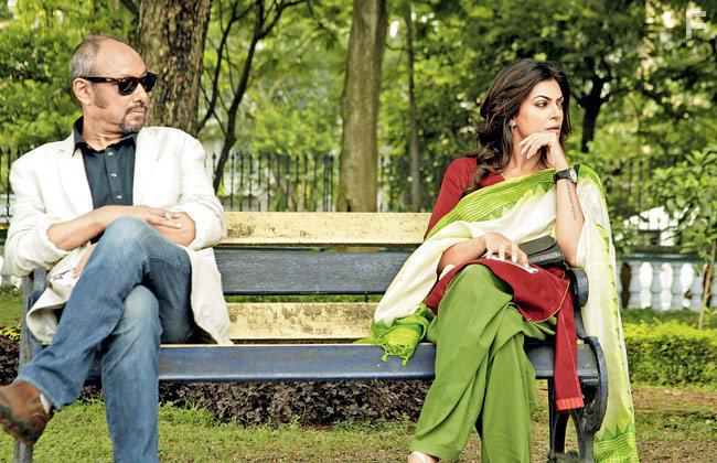 Anjan Dutt and Sushmita Sen in Nirbaak (2014)