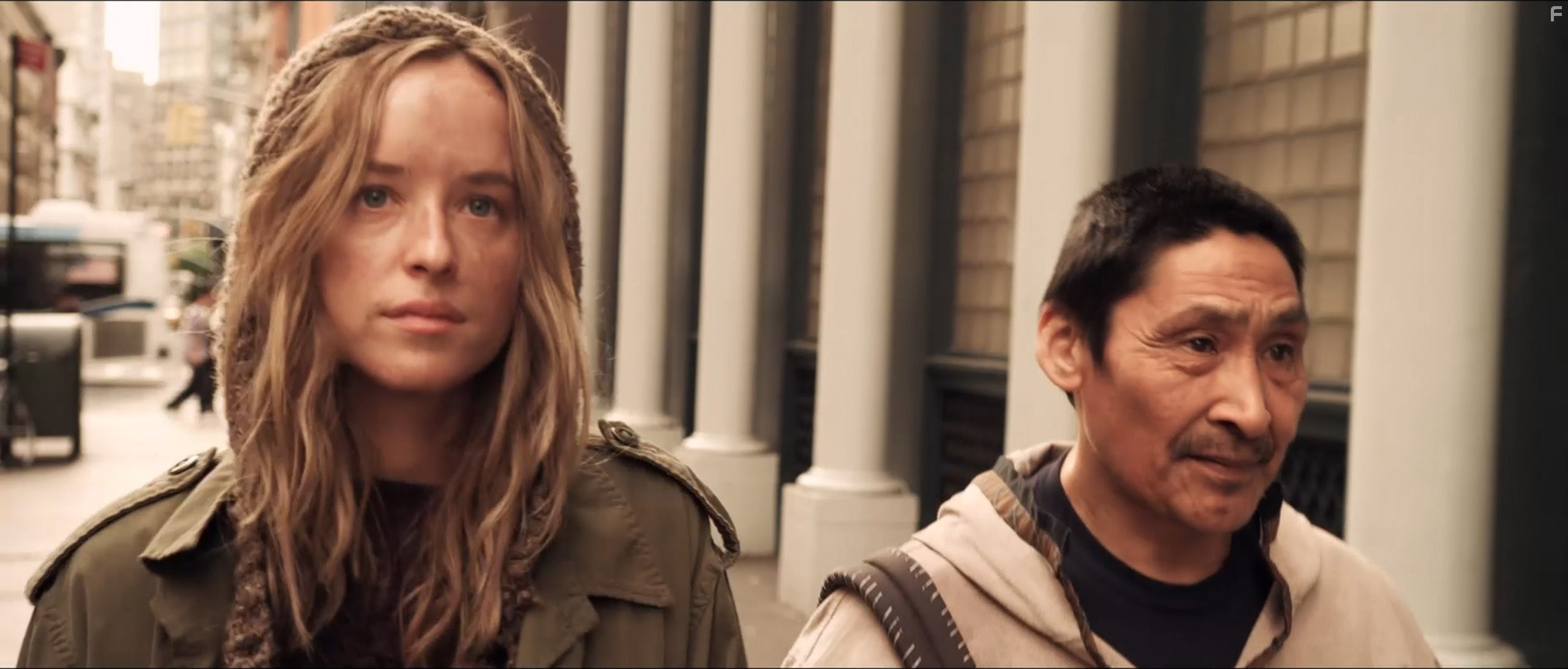 Dakota Johnson and Theo Ikummaq in Chloe & Theo (2015)