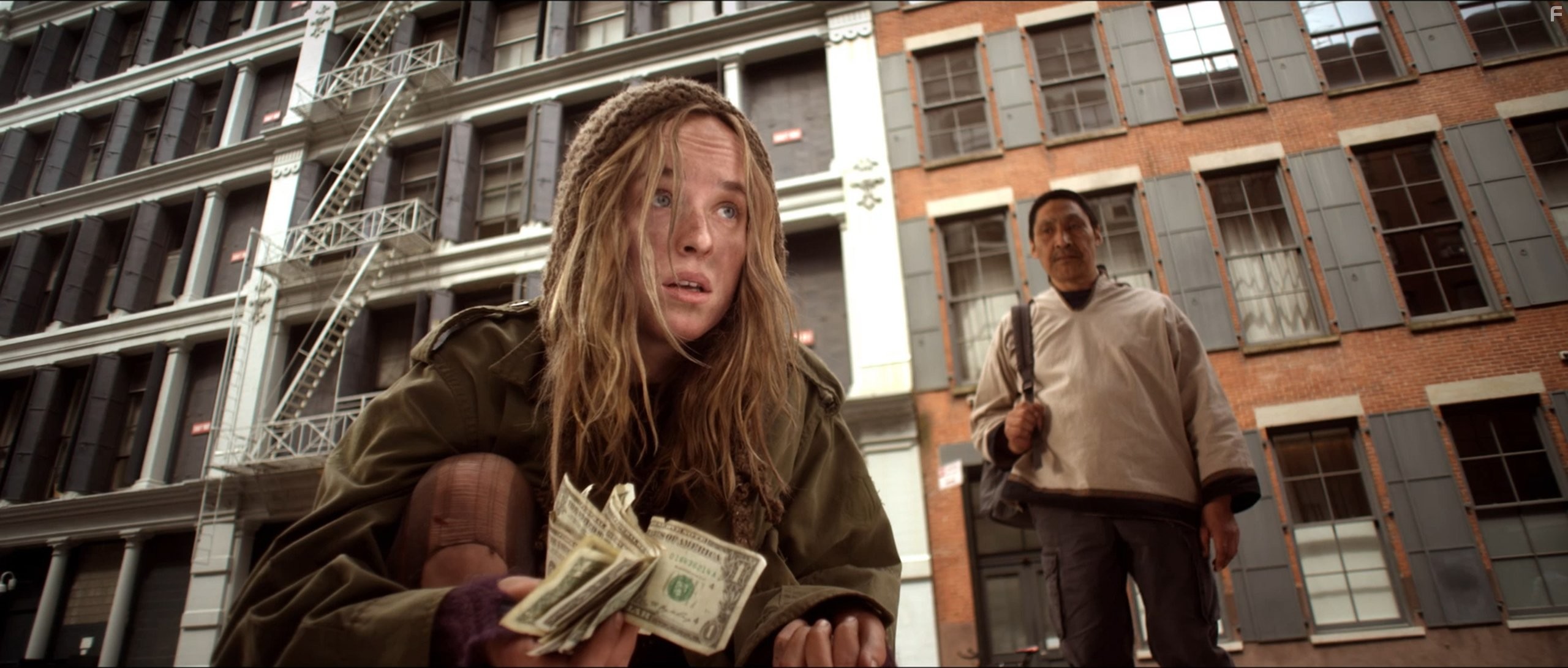 Dakota Johnson and Theo Ikummaq in Chloe & Theo (2015)