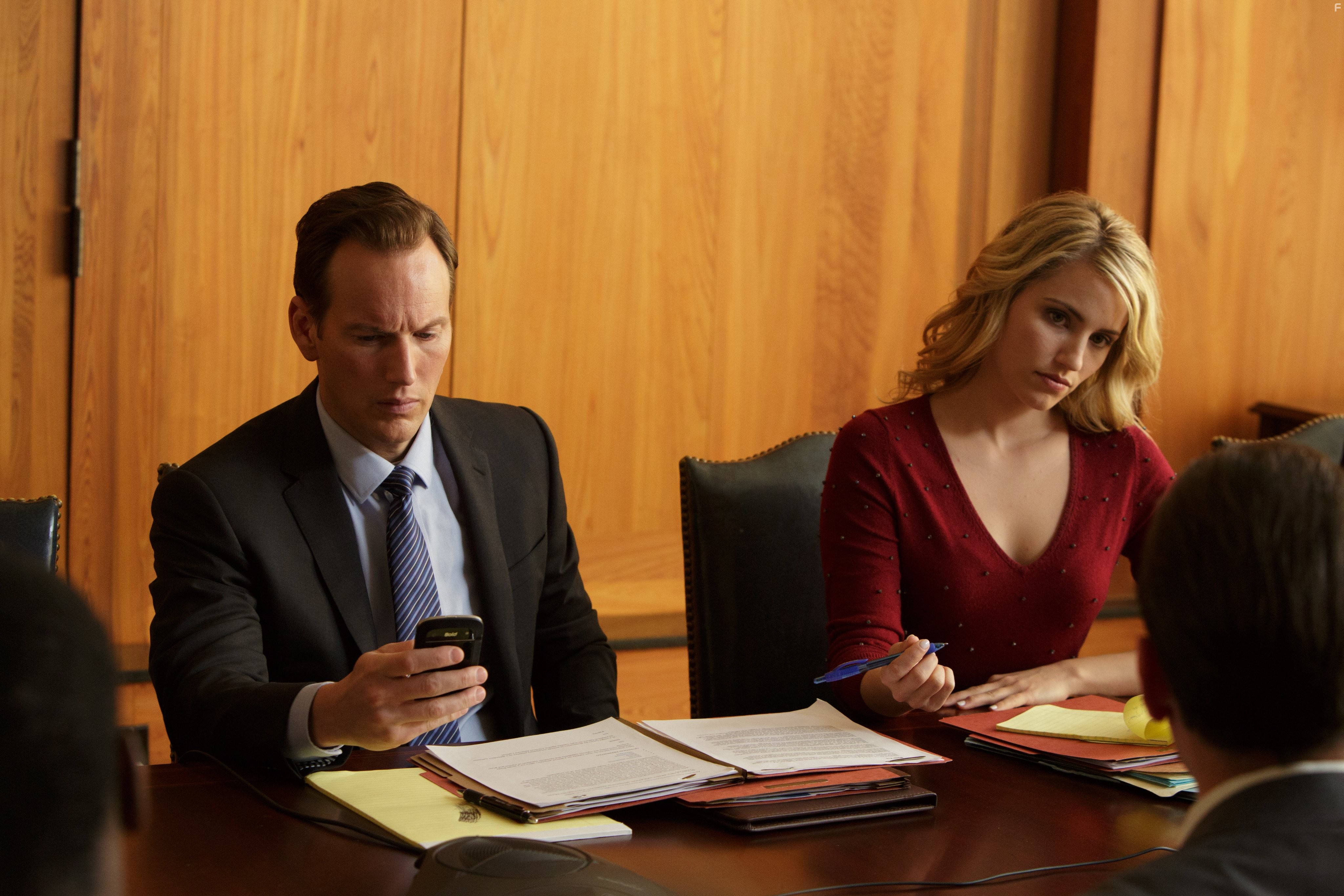 Patrick Wilson and Dianna Agron in Молния (2015)