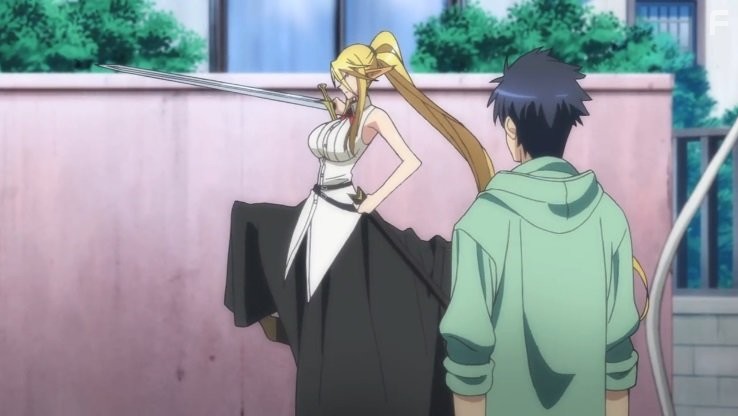 Junji Majima and Natsuki Aikawa in Monster Musume no Iru Nichijou (2015)