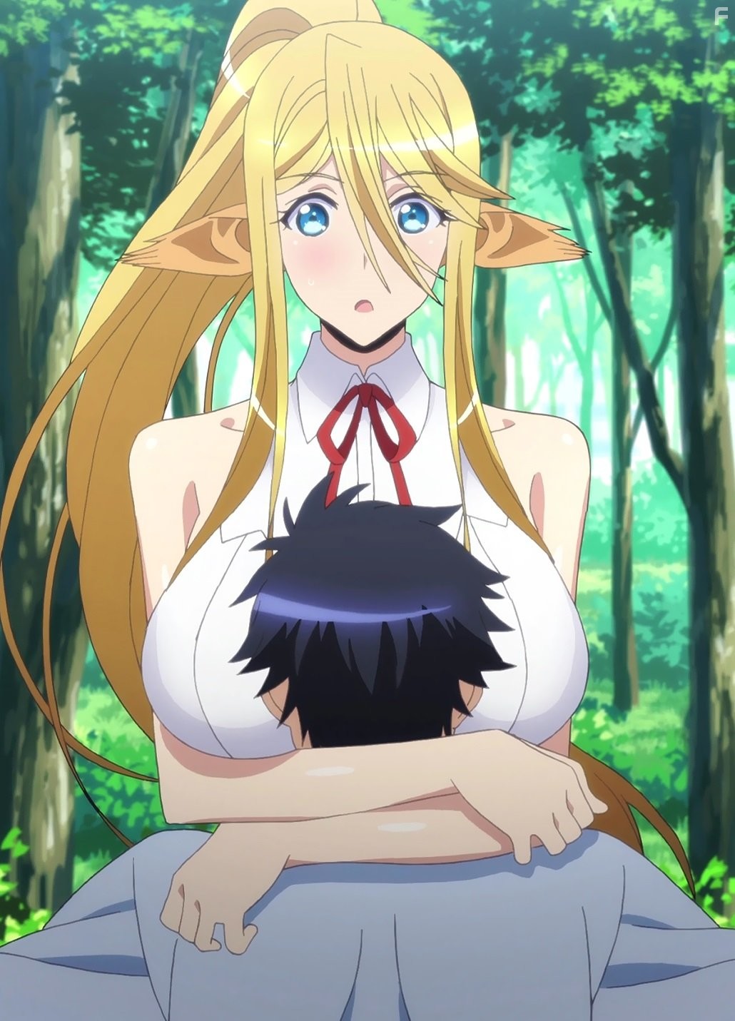 Junji Majima and Natsuki Aikawa in Monster Musume no Iru Nichijou (2015)