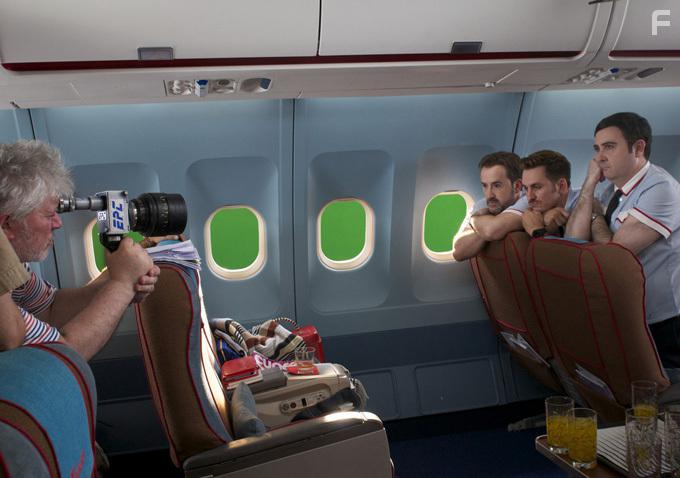 Pedro Almodvar, Javier Cmara, Ral Arvalo, and Carlos Areces in Los amantes pasajeros (2013)