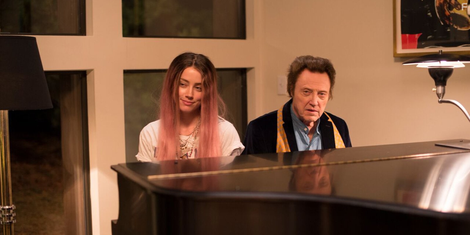Christopher Walken and Amber Heard in One More Time (2015)