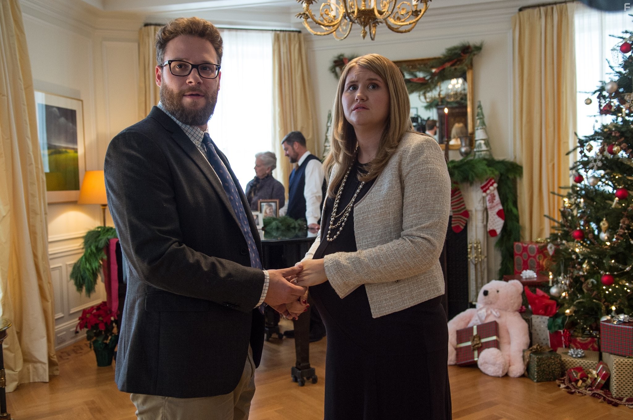 Seth Rogen and Jillian Bell in Рождество (2015)