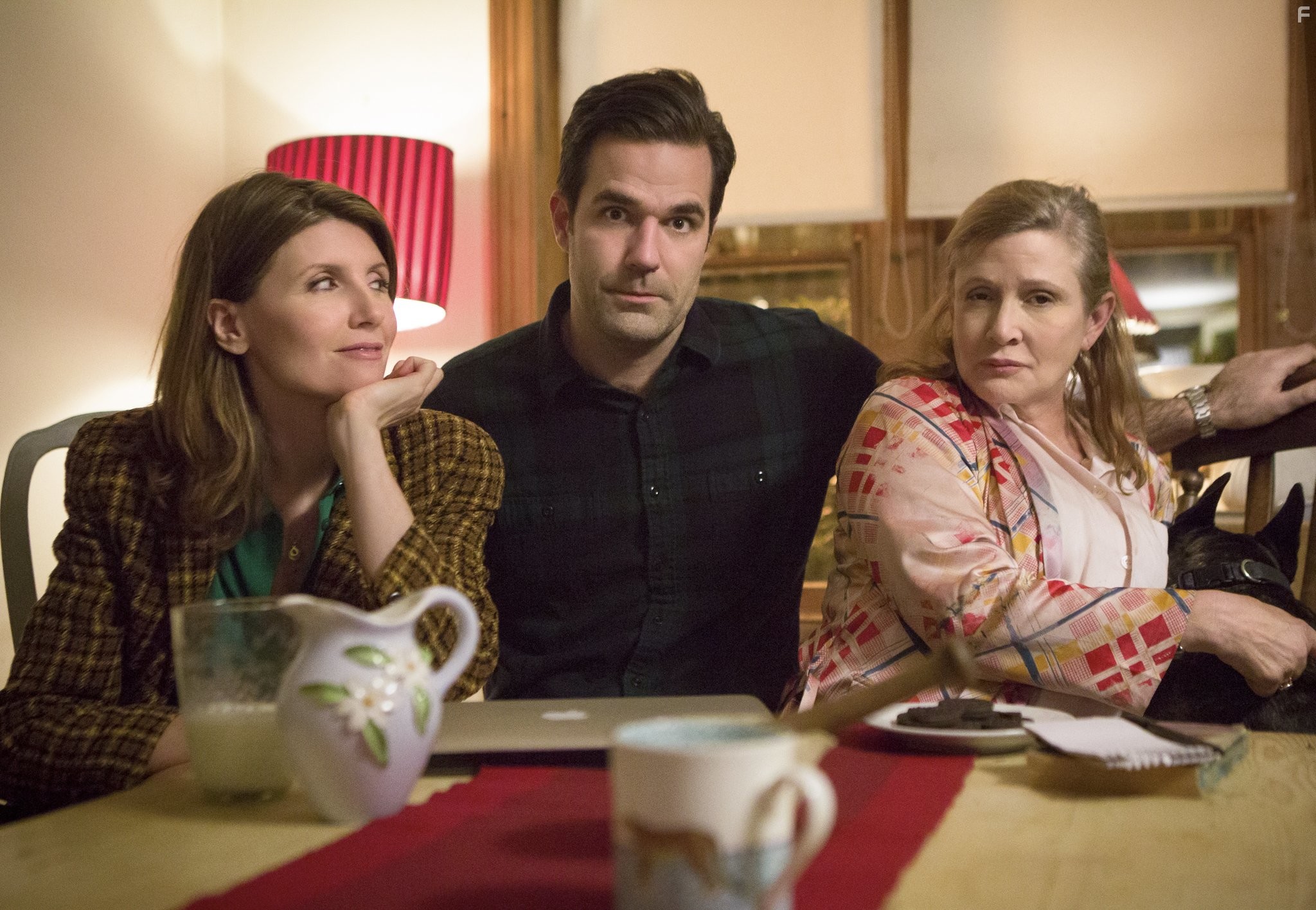Carrie Fisher, Sharon Horgan, and Rob Delaney in Катастрофа (2015)