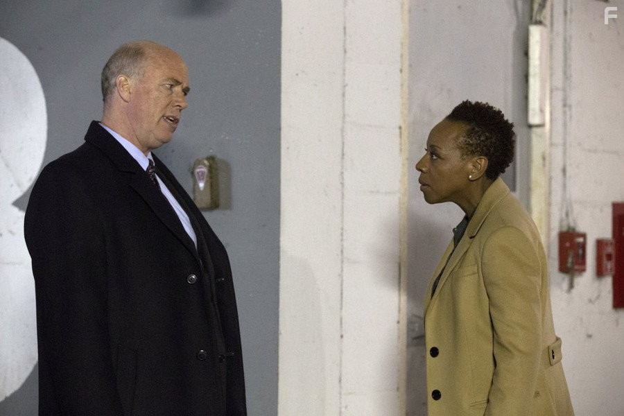 Marianne Jean-Baptiste and Michael Gaston in Слепое пятно (2015)