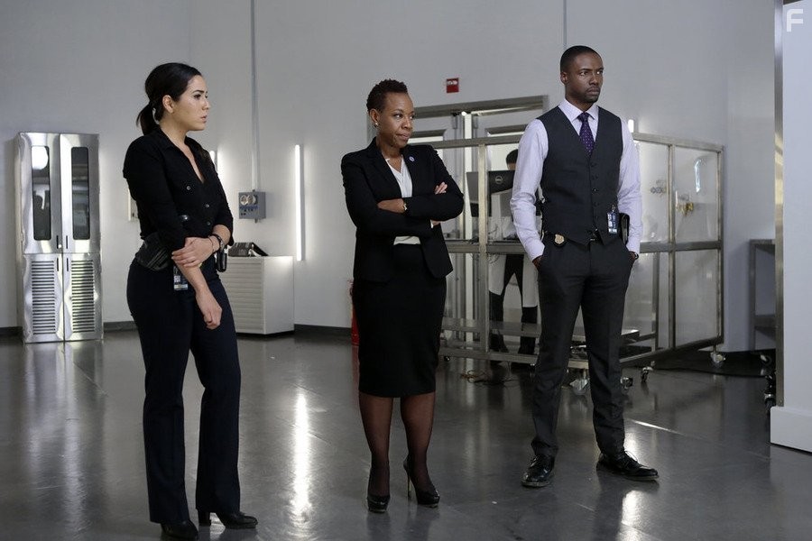 Marianne Jean-Baptiste, Rob Brown, and Audrey Esparza in Слепое пятно (2015)