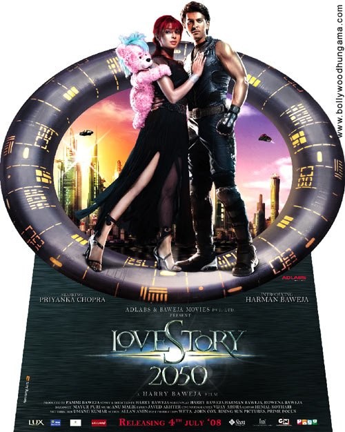 Priyanka Chopra and Harman Baweja in Любовь 2050 (2008)