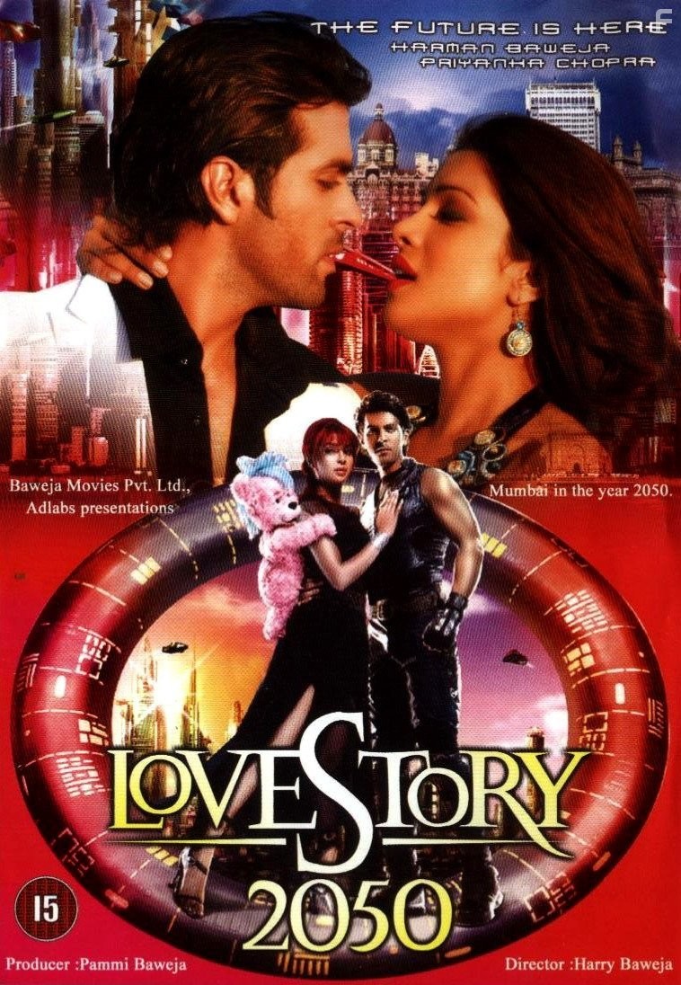 Priyanka Chopra and Harman Baweja in Любовь 2050 (2008)