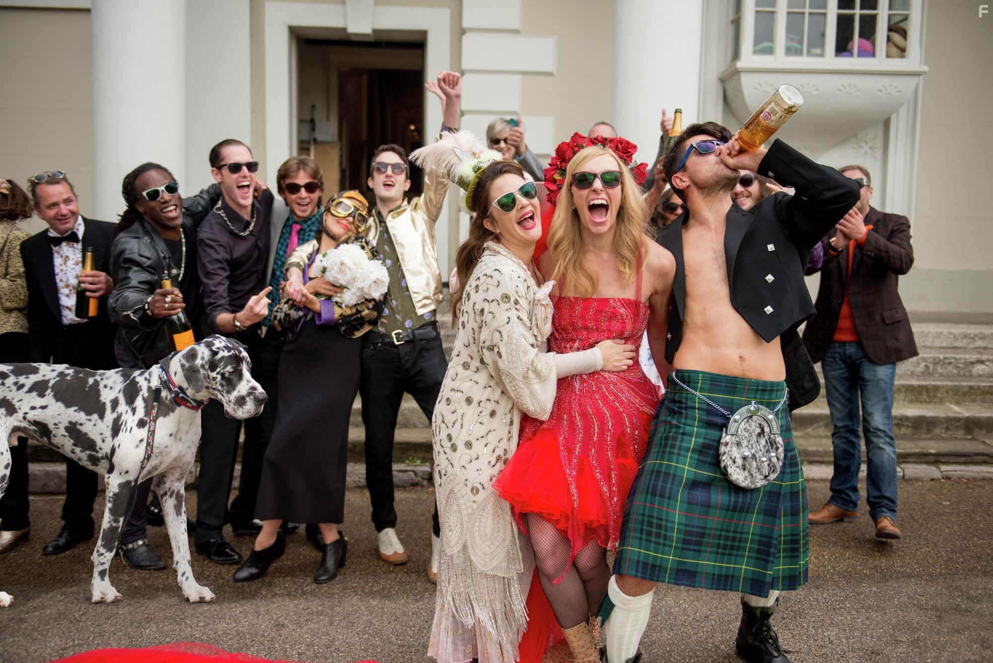 Drew Barrymore, Toni Collette, and Dominic Cooper in Уже скучаю по тебе (2015)