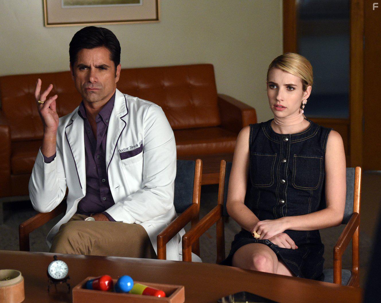 John Stamos and Emma Roberts in Scream Queens (2015)