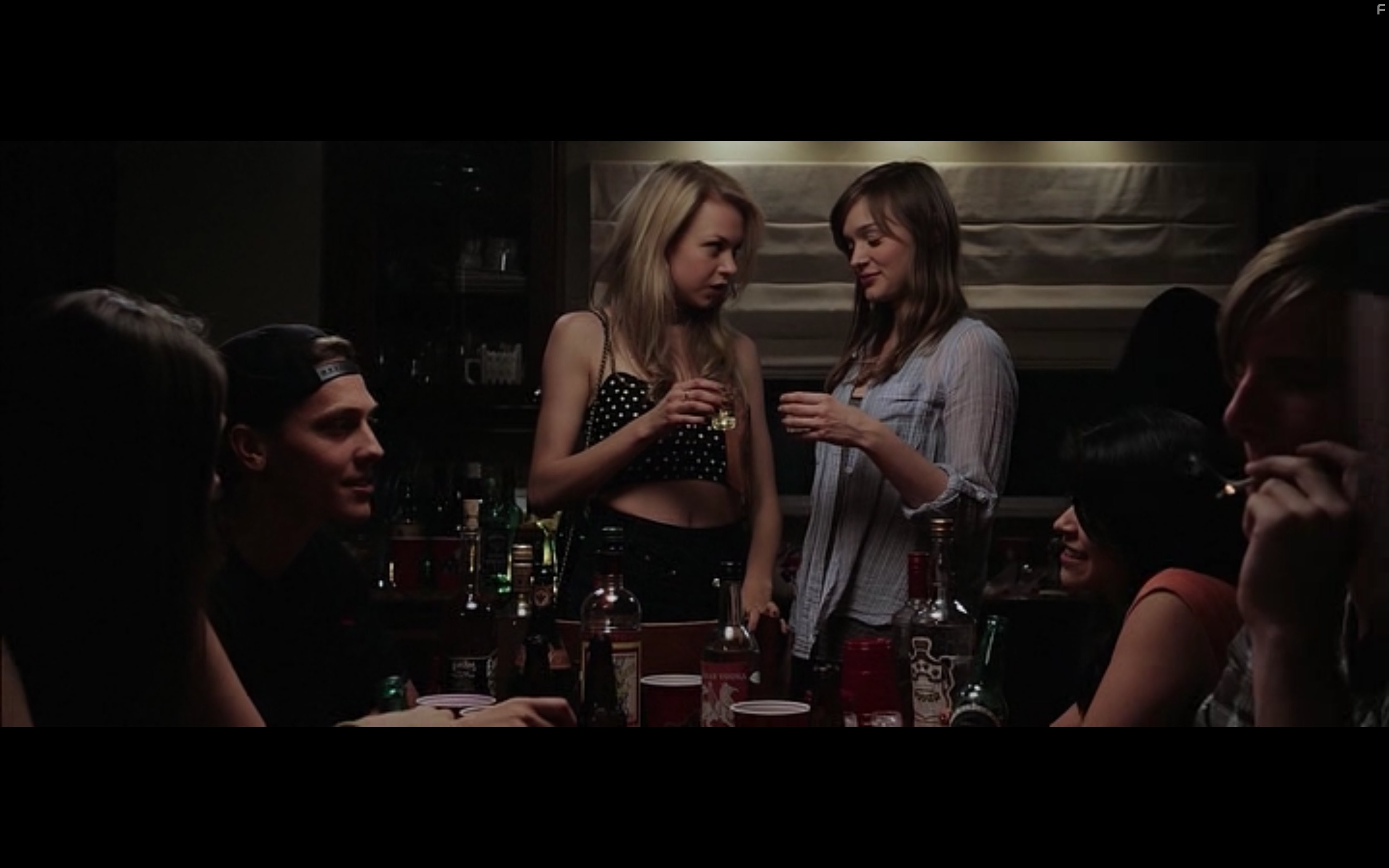 Bella Heathcote, Penelope Mitchell, and Aaron Archuletta in The Curse of Downers Grove (2015)