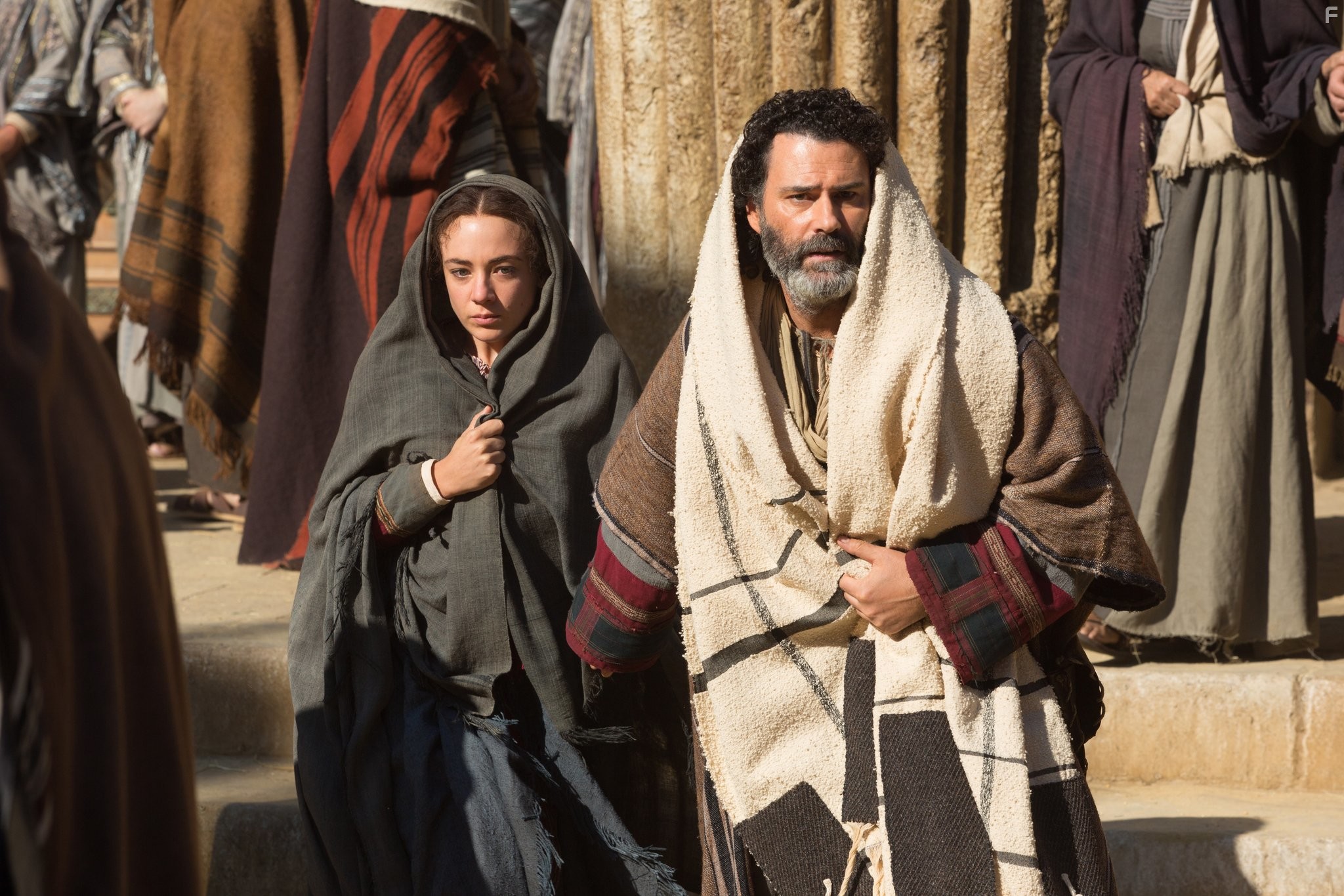 Vincent Walsh and Sara Lazzaro in The Young Messiah (2016)