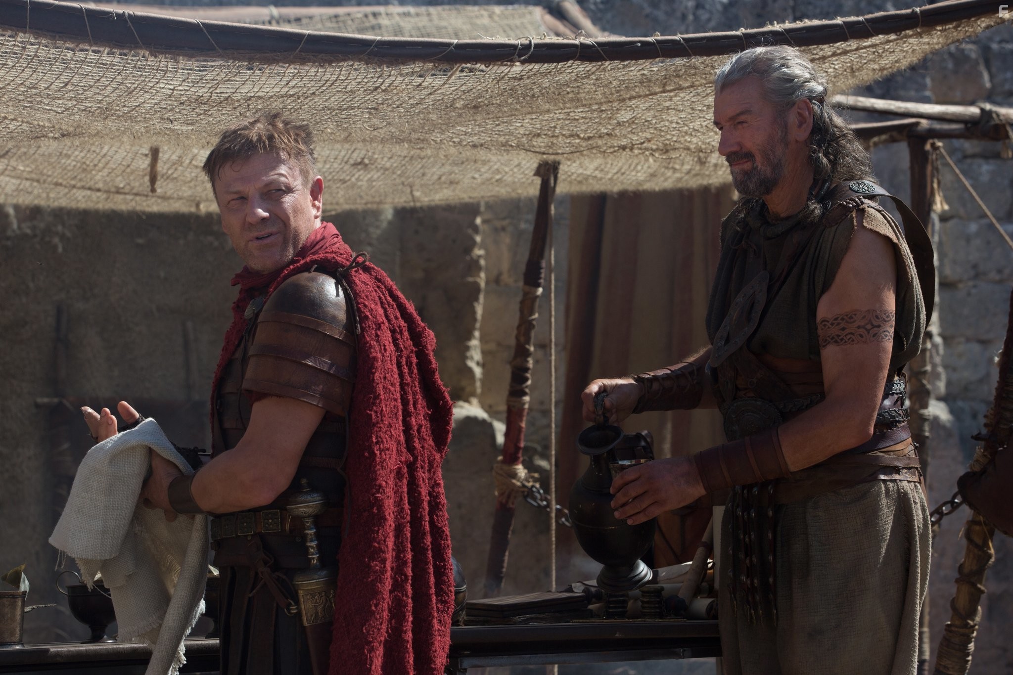 Sean Bean and Clive Russell in The Young Messiah (2016)