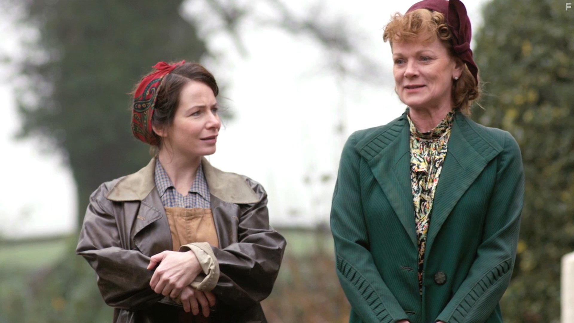 Samantha Bond and Clare Calbraith in Home Fires (2015)