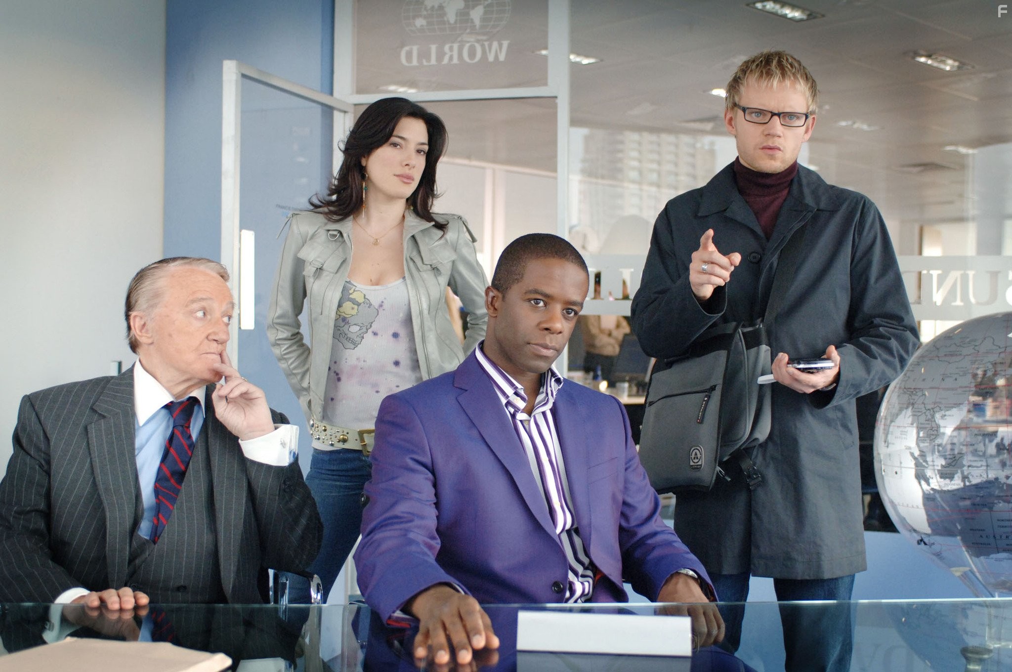 Robert Vaughn, Adrian Lester, Marc Warren, and Jaime Murray in Виртуозы (2004)