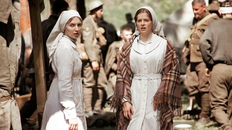 Katarzyna Zielinska and Erika Kaar in The Passing Bells (2014)