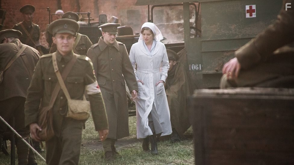 Patrick Gibson and Erika Kaar in The Passing Bells (2014)