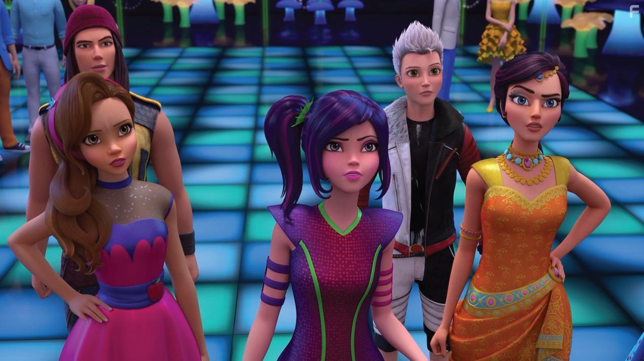 Booboo Stewart, Ursula Taherian, Cameron Boyce, Dove Cameron, and Sarah Jeffery in Descendants: Wicked World (2015)