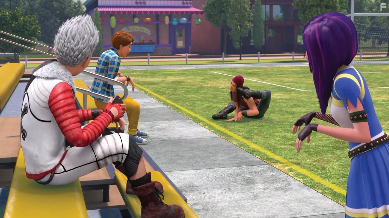 Booboo Stewart, Cameron Boyce, Dove Cameron, and Mitchell Hope in Descendants: Wicked World (2015)