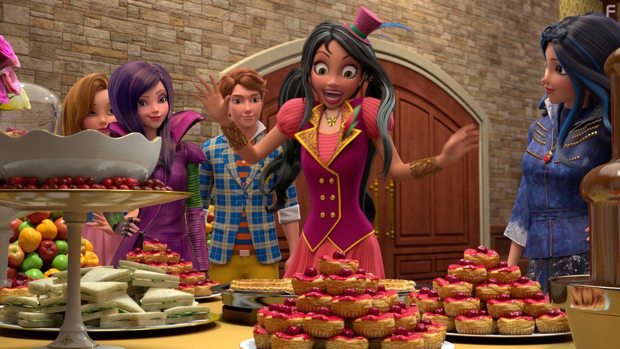 China Anne McClain, Dove Cameron, Mitchell Hope, Sarah Jeffery, and Sofia Carson in Descendants: Wicked World (2015)