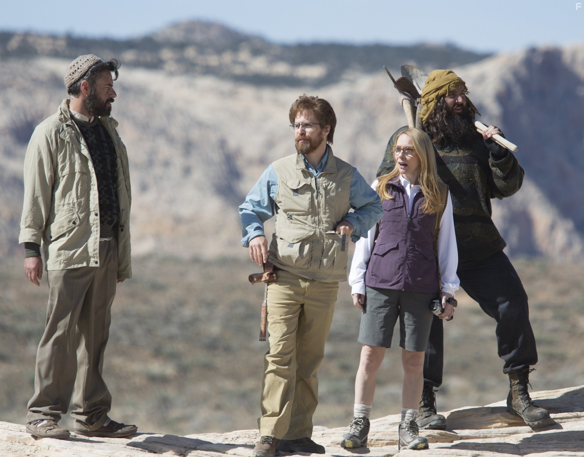 Sam Rockwell, Amy Ryan, Jemaine Clement, and Stelios Xanthos in Дон Верден (2015)