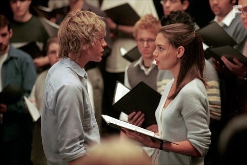 (Front, left to right) Charlie Hunnam and Katie Holmes