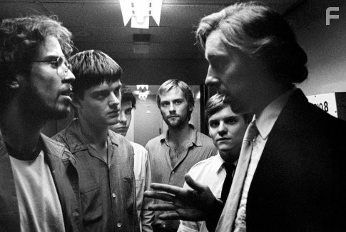 Sam Riley, Craig Parkinson, James Anthony Pearson, Toby Kebbell, Joe Anderson, and Harry Treadaway in Контроль (2007)