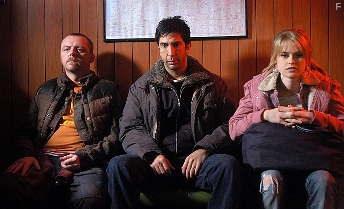 David Schwimmer, Simon Pegg, and Alice Eve in Полный облом (2006)