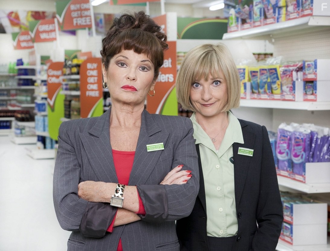 Stephanie Beacham and Jane Horrocks in Trollied (2011)
