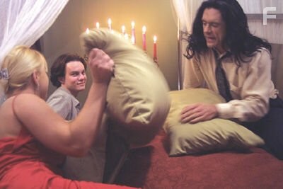 Philip Haldiman, Tommy Wiseau, and Juliette Danielle in The Room (2003)