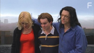 Philip Haldiman, Tommy Wiseau, and Juliette Danielle in The Room (2003)