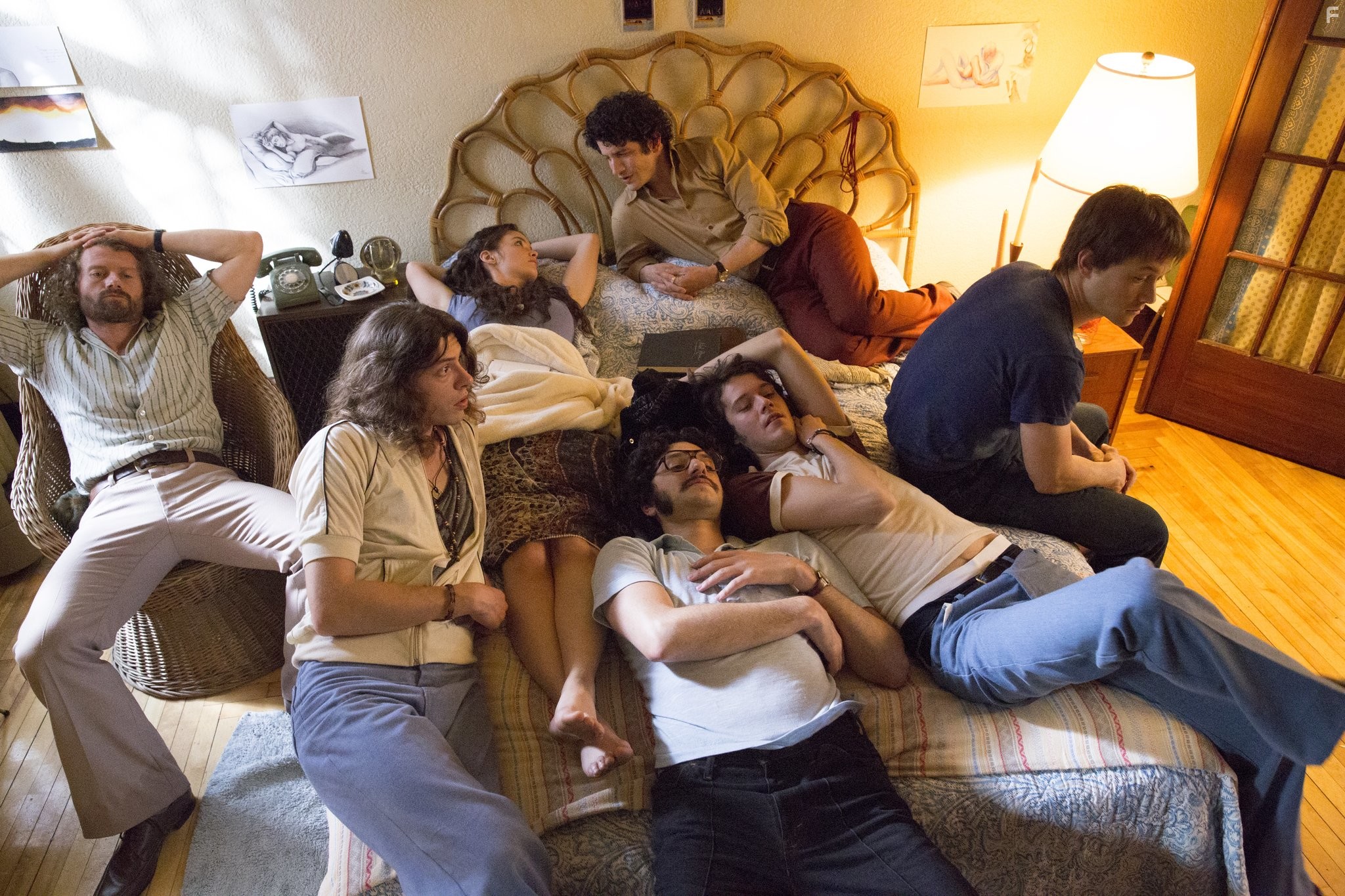James Badge Dale, Joseph Gordon-Levitt, Cl?ment Sibony, C?sar Domboy, Ben Schwartz, Joseph Gordon, Charlotte Le Bon, and Benedict Samuel in Прогулка (2015)