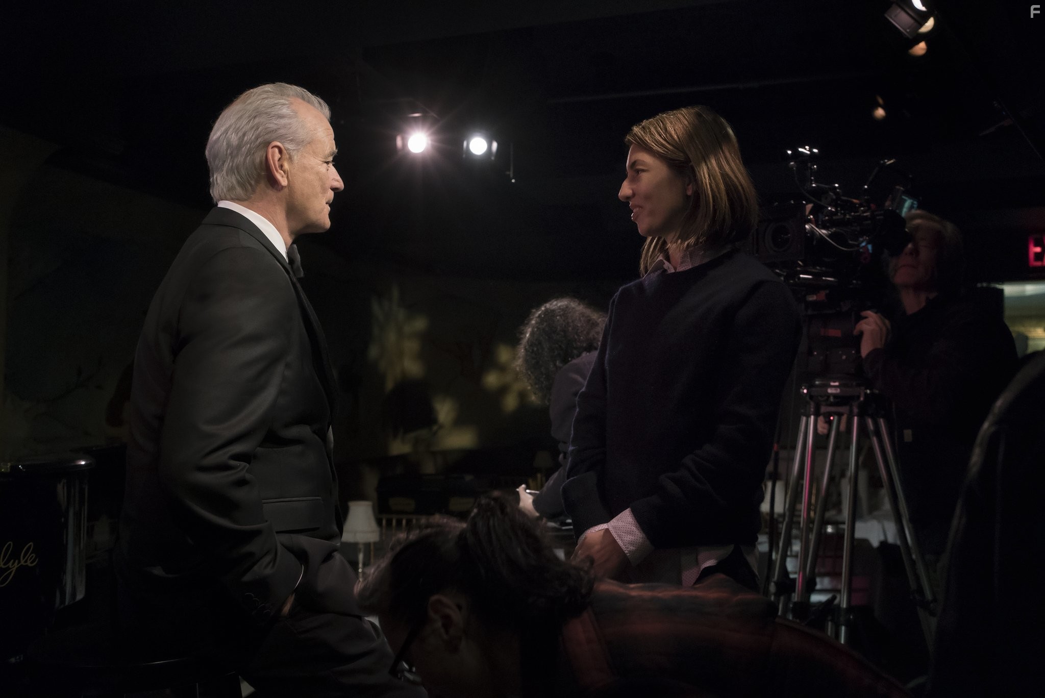 Bill Murray and Sofia Coppola in Очень Мюрреевское Рождество (2015)