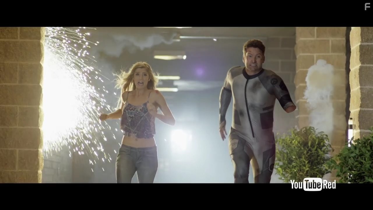 Burnie Burns and Alexandria DeBerry in Лазерная команда (2015)