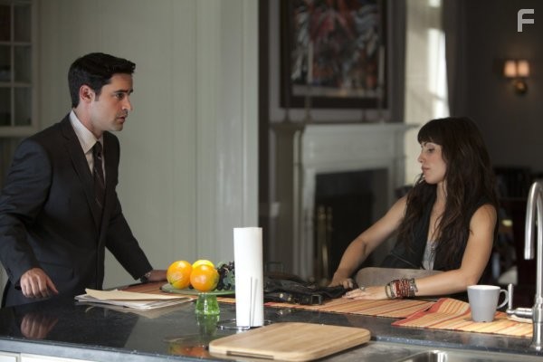 Carly Pope and Jesse Bradford in Outlaw (2010)