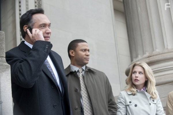 Jimmy Smits, David Ramsey, and Ellen Woglom in Outlaw (2010)
