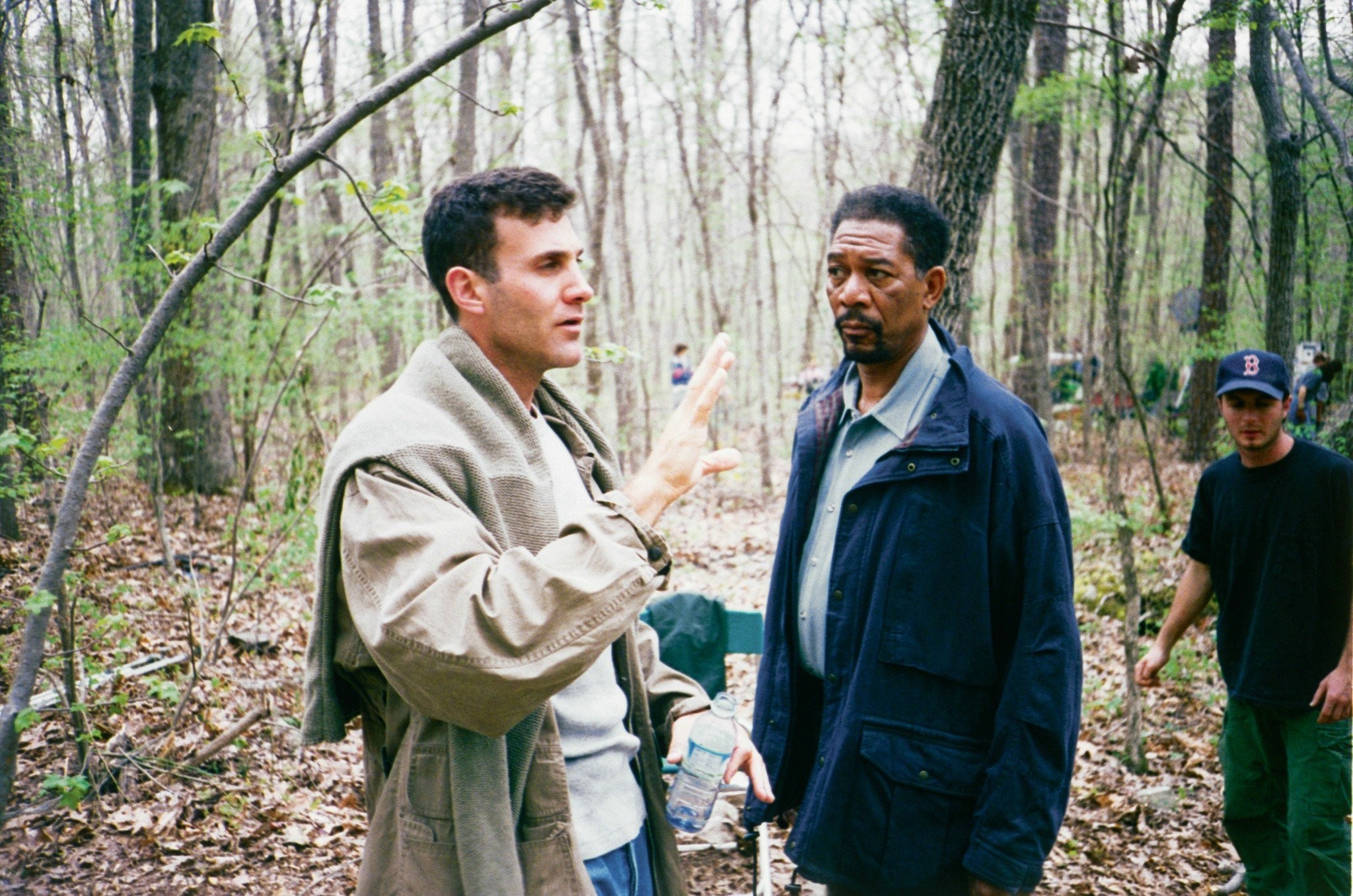 Morgan Freeman and Gary Fleder in Целуя девушек (1997)