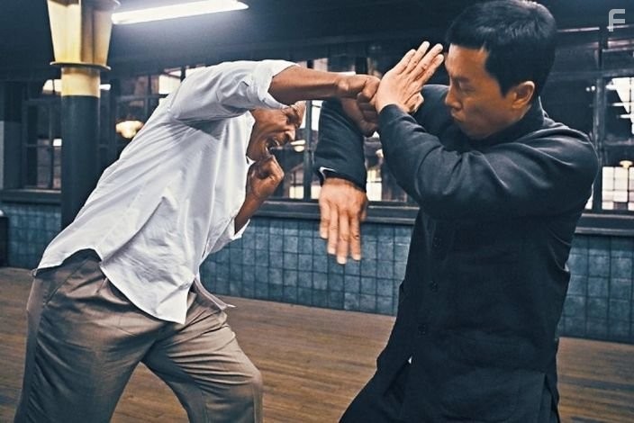 Mike Tyson and Donnie Yen in Ип Ман 3D (2015)