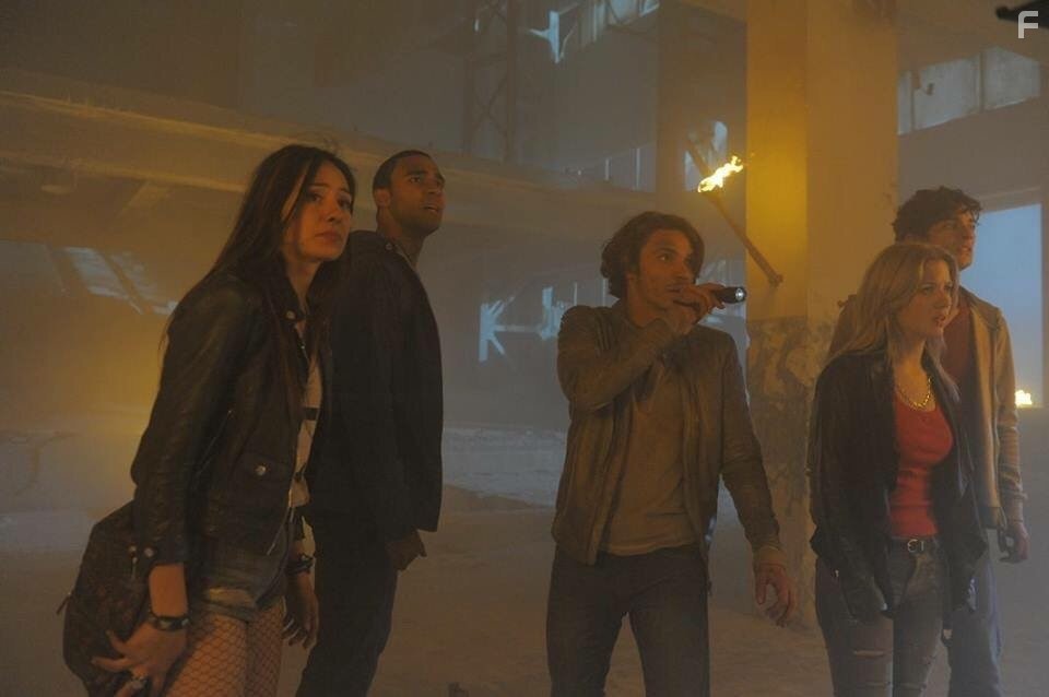 Austin Scott, Kabby Borders, Mirela Burke, Chris Schellenger, and Max Rinehart in They Found Hell (2015)