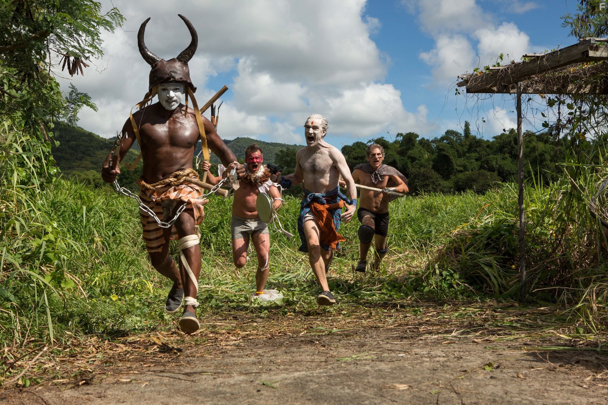 Ben Chaplin, Steve Zahn, Michael Imperioli, and Romany Malco in Бешеные псы (2015)