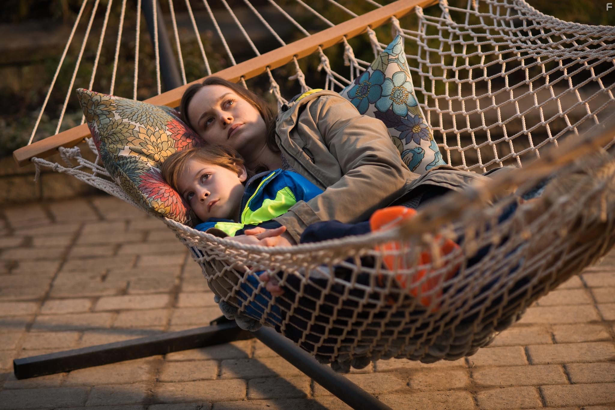 Brie Larson and Jacob Tremblay in Room (2015)