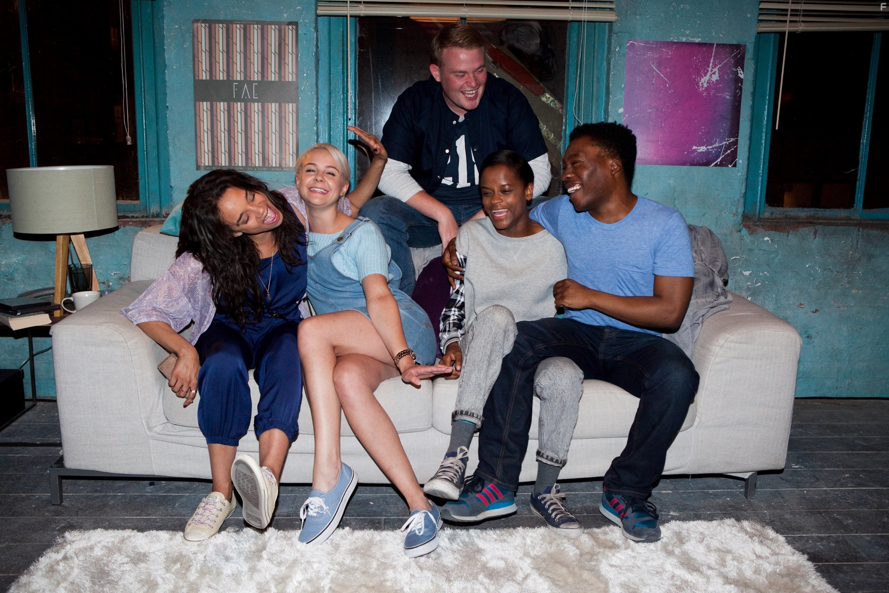 Georgia Henshaw, Hannah John-Kamen, Mike Coombes, and Fisayo Akinade in Banana (2015)