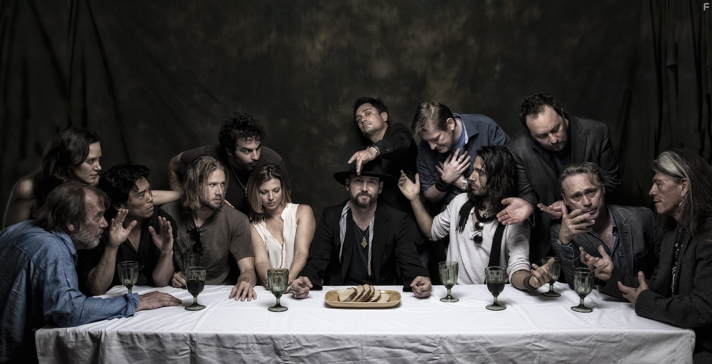 Last Supper photo shoot in Hollywood with cast and director James O'Brien