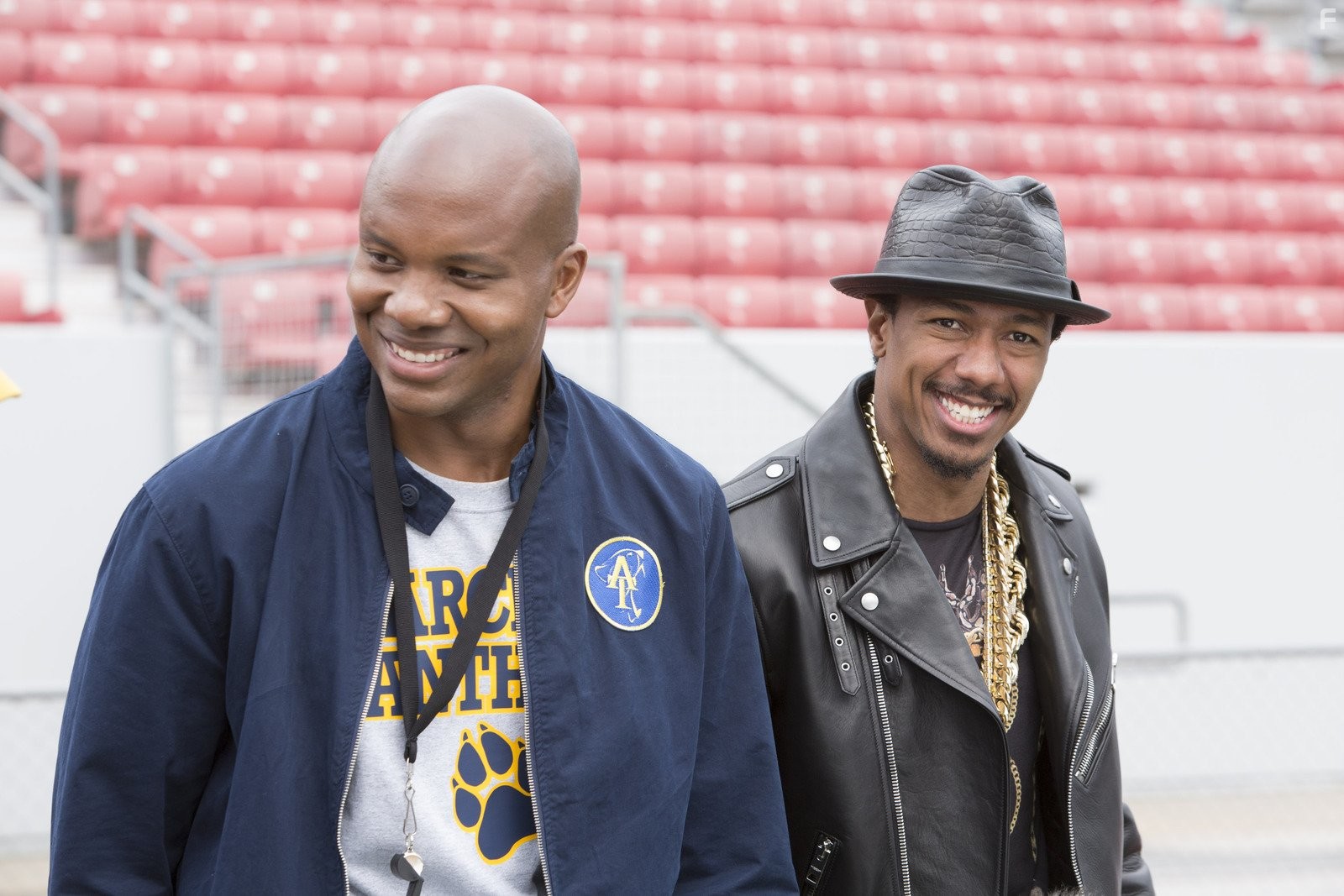 Nick Cannon and Leonard Roberts in Барабанная дробь 2: Новый бит (2014)