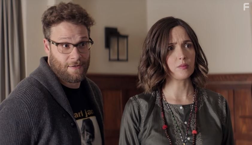 Rose Byrne and Seth Rogen in Соседи. На тропе войны 2 (2016)