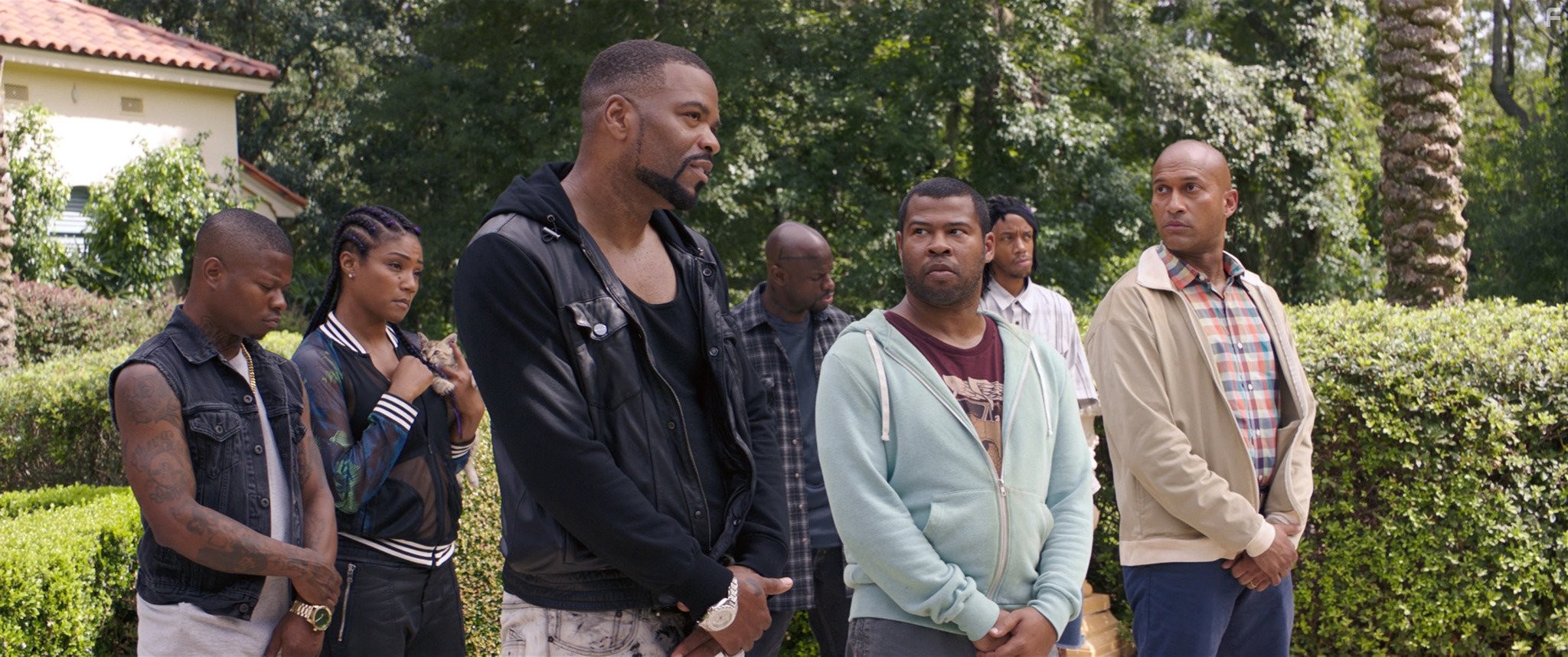 Method Man, Keegan-Michael Key, Jordan Peele, and Tiffany Haddish in Киану (2016)