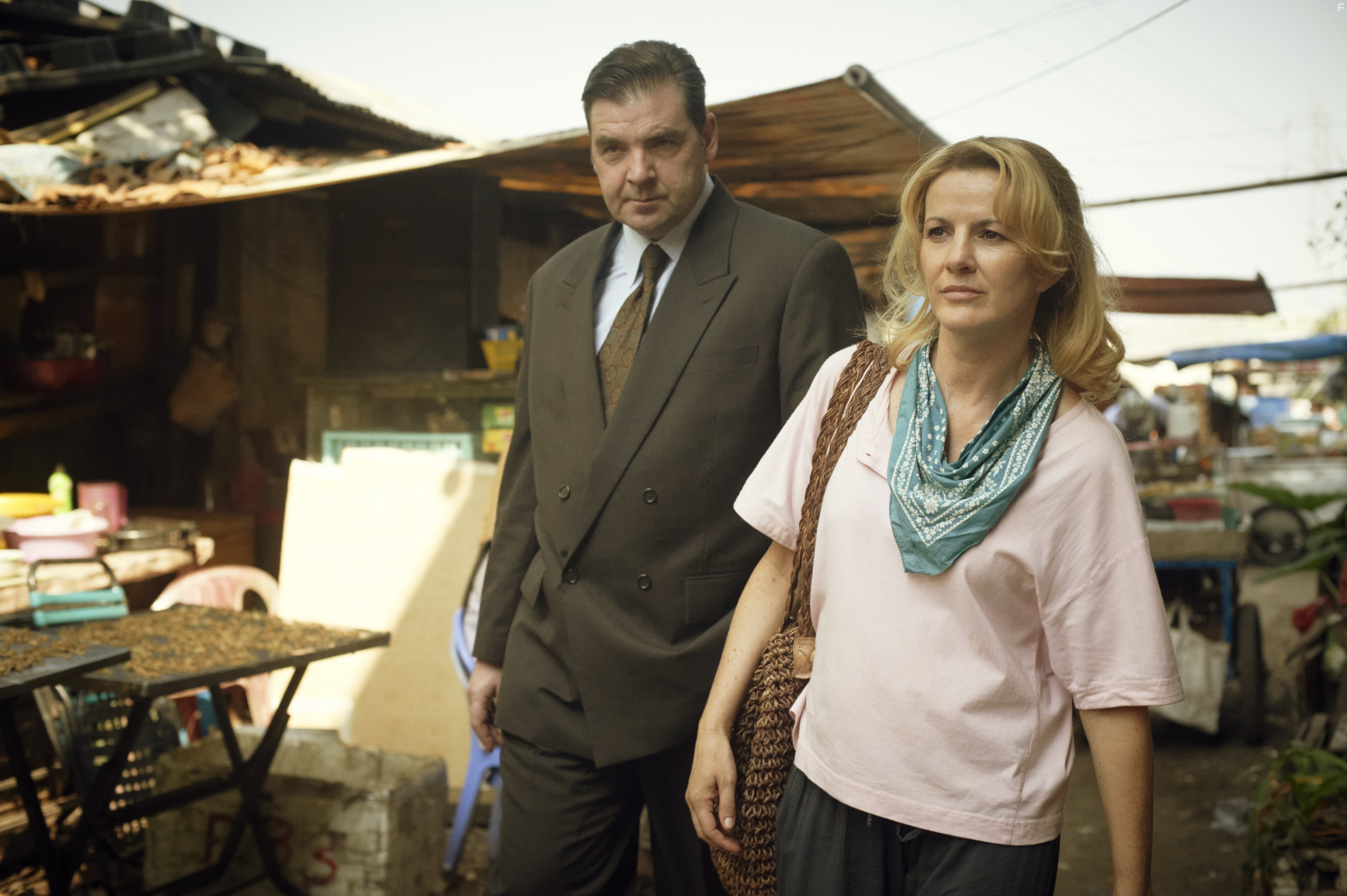 Brendan Coyle and Deirdre O'Kane in Noble (2014)