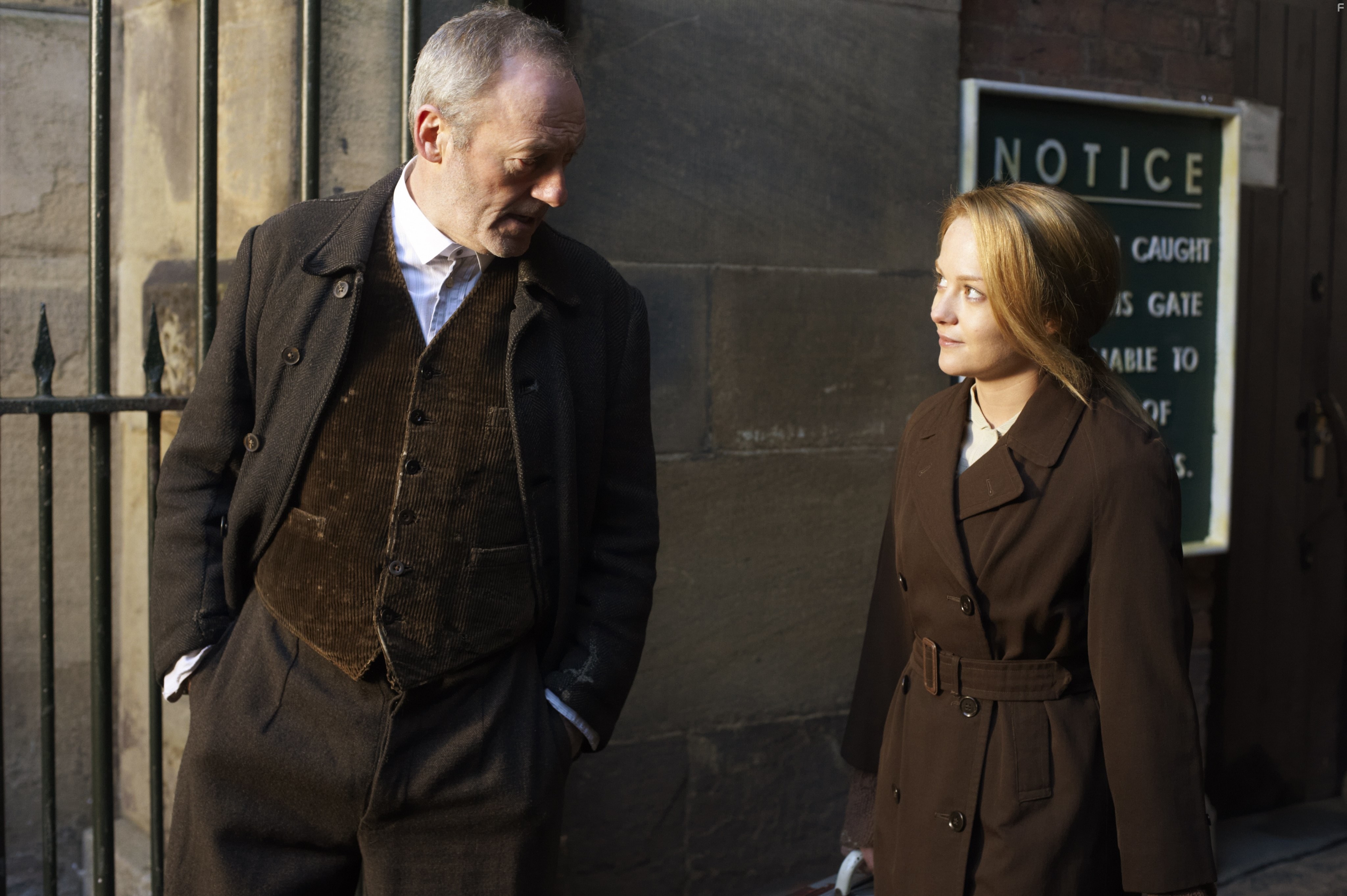 Liam Cunningham and Sarah Greene in Noble (2014)